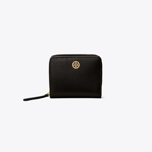Tory Burch: Robinson BiFold Wallet - Picture 1 of 8
